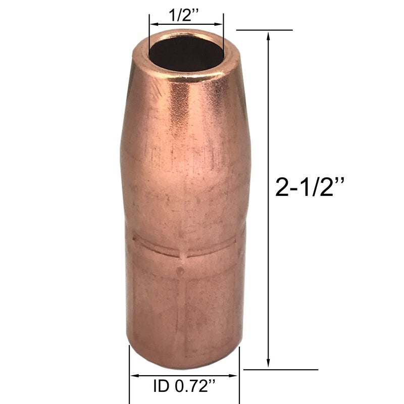 Zinger Mig Welding Gun Accessory .035" Kit for Miller Millermatic M-25,M-40 and Hobart H MIG Gun:20PCS Welding Contact Tips 000-068 0.035"+2pcs gas nozzles 200-258 1/2"+2PCS gas diffusers 169-728 - Image 4